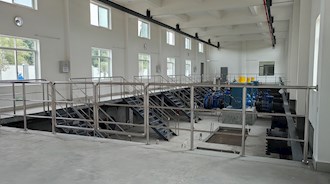 纳溪新河东加压站项目完成通水试运行
